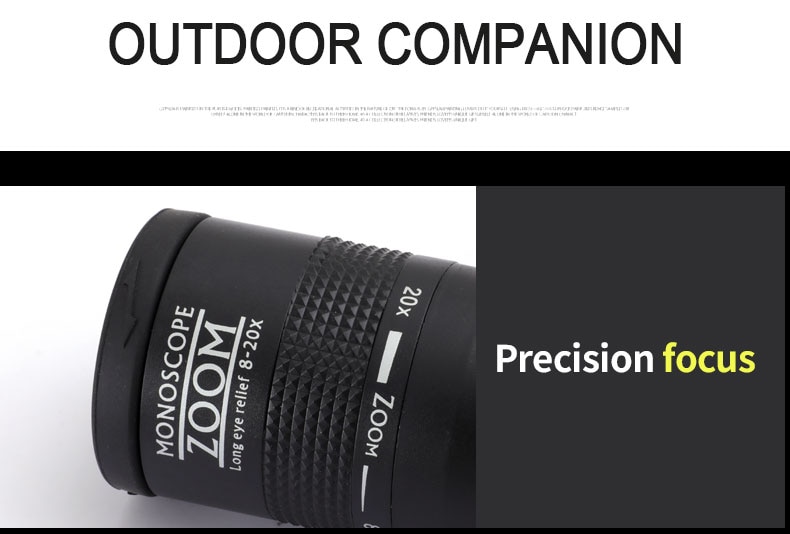 Compact Μονόκυαλο Super Zoom 8-20x50 με Ρύθμιση Μυωπίας, Κοντινή Εστίαση / Near Focus, Night Vision, BAK4 FMC Πρίσματα, Τηλεσκόπιο profitstore